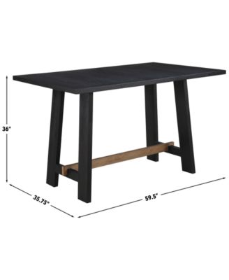 Macai 35.75" Wood Counter Height Table