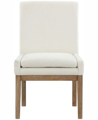 Macai 9-Pc. Wood Dining Set (Rectangular Table + 8 Upholstered Side Chairs)