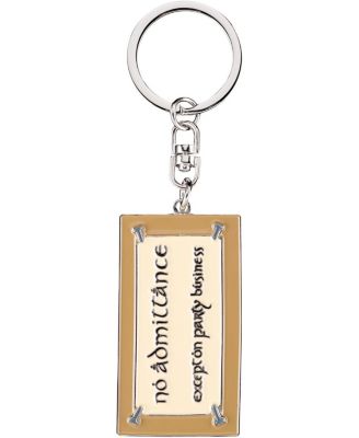 - The Lord of the Rings Trilogy - No Admittance Sign Enamel Keyring
