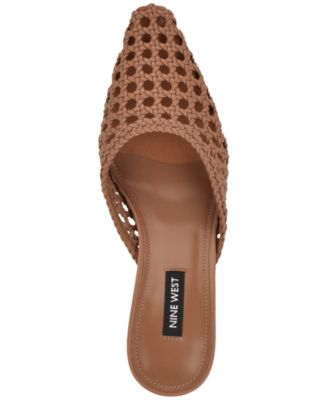 Women's Camenlaw Woven Kitten Heel Dress Mules