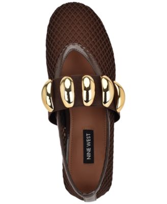 Women's Dorra Mesh Ornamented Mary Jane Dress Flats