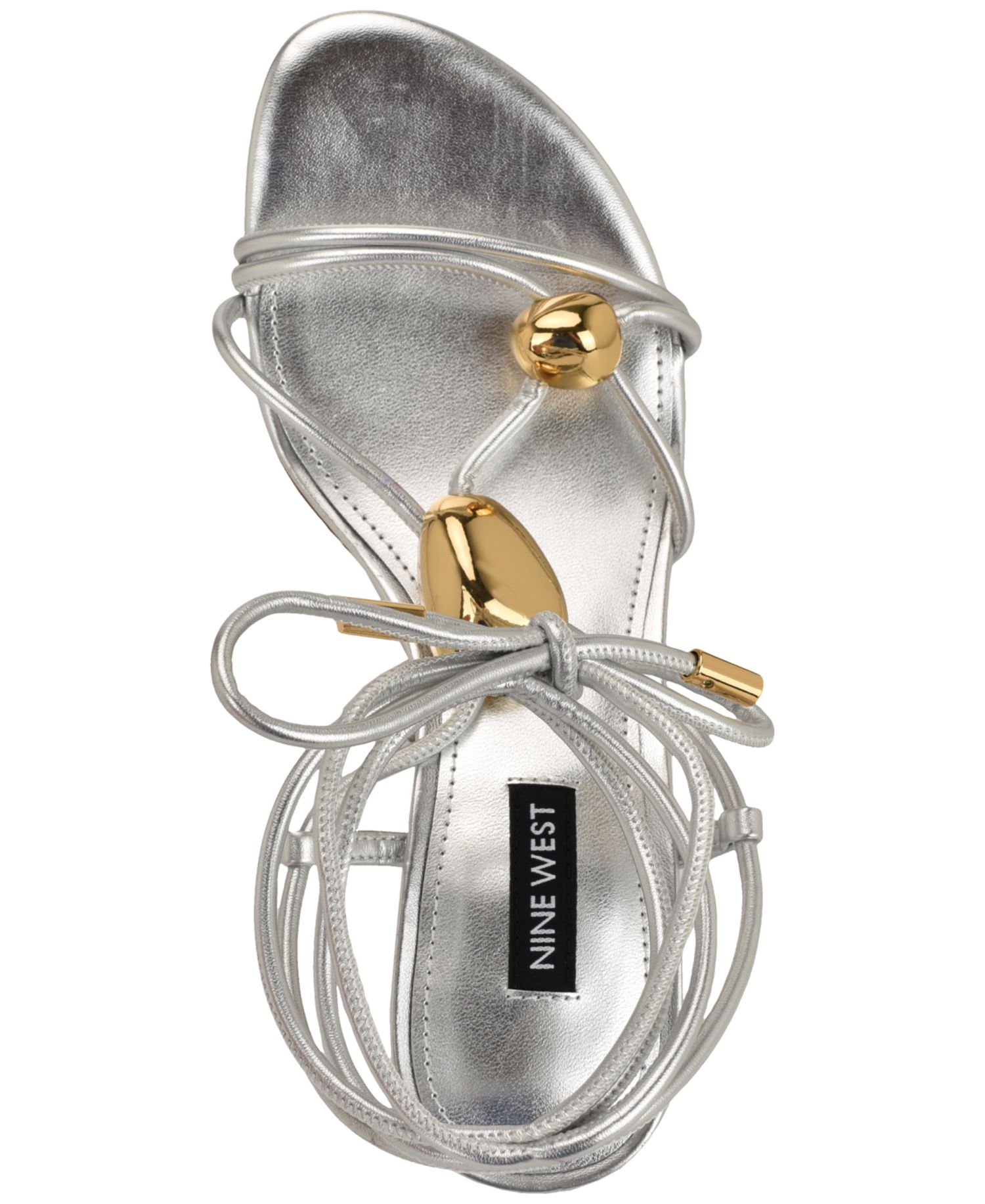 Women's Greska Strappy Ornamented Tie-Up Dress Sandals