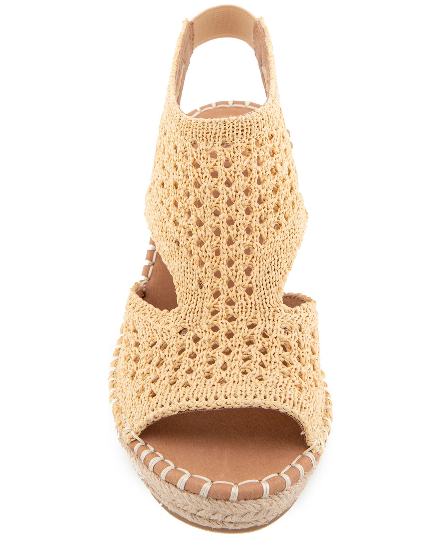 Женские сандалии Gentle Souls Cody Knit Round Toe Wedge, цвет: Натуральный вязаный — фото 7