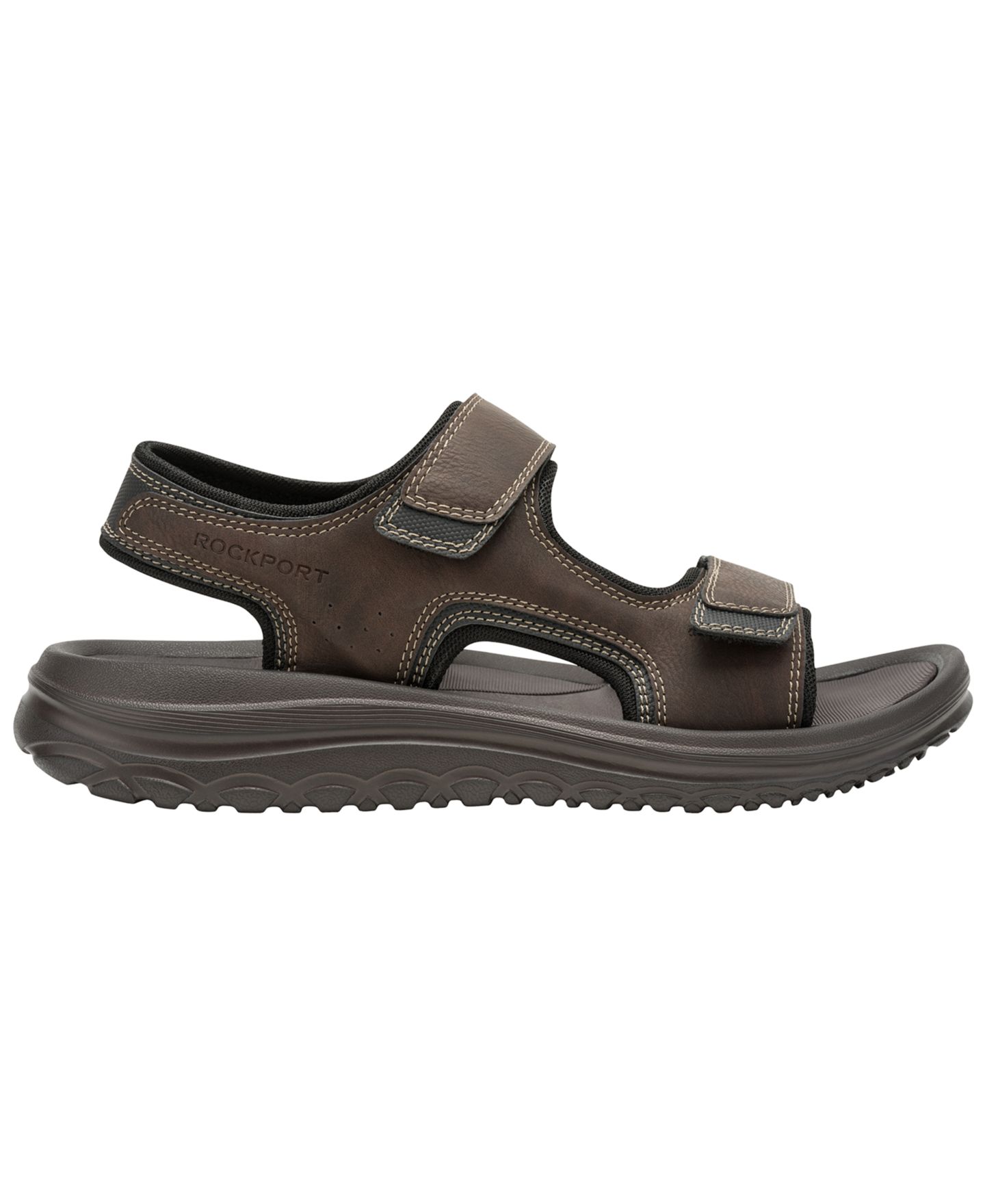 Мужские сандалии Rockport Hutch Quarter Strap, цвет: Тёмный коричневый — фото 2