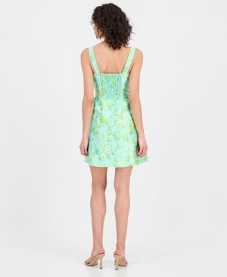 green floral dress macys Designer Strappy Flowy Dress | Long Summer Dresses