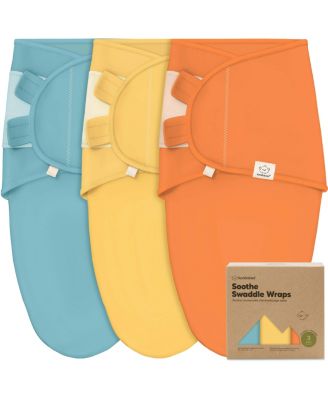 3pk Soothe Baby Swaddle, Organic Baby Swaddle Sleep Sacks, Newborn, Infant Swaddle Sack