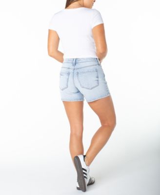 Juniors' Mid-Rise Basic Shorts 