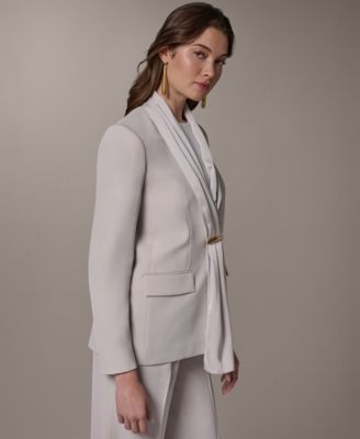 Petite Shawl Collar Long-Sleeve Jacket
