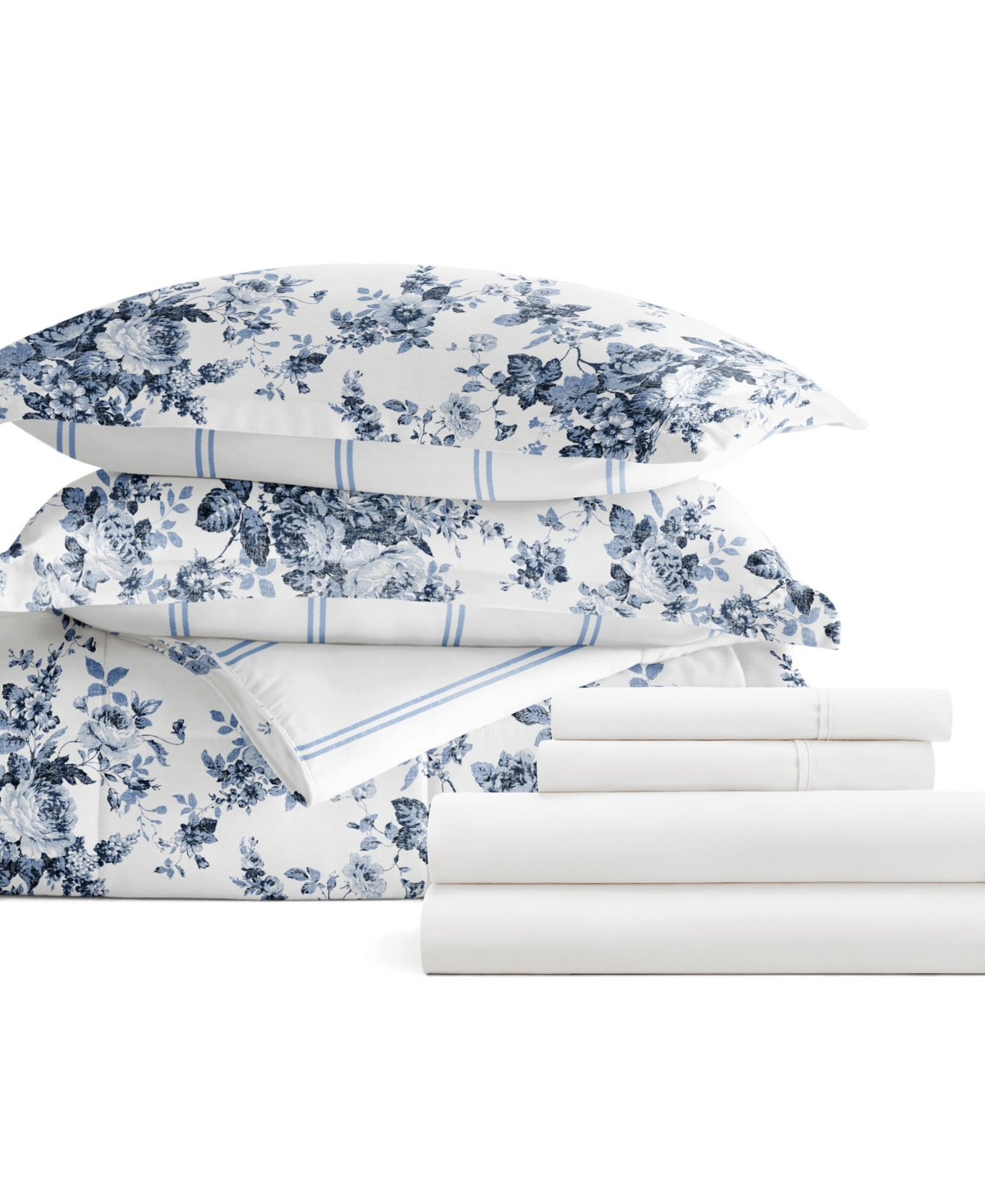 ienjoy Home Bedding Bundle Patterned 5-Piece Comforter Set