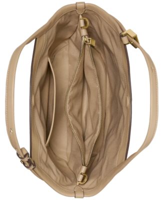 Deco Small Leather Tulip Tote Bag