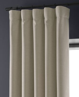 Faux Linen Hotel Blackout Curtain