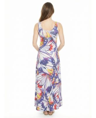 Women's and Plus Size Maternity Scoop Neck Maxi Dress