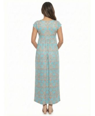 Women's and Plus Size Maternity Square Neck Maxi Dress