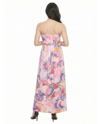 Women's and Plus Size Maternity Strapless Maxi Dress
