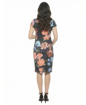 Women's and Plus Size Maternity V-Neck Wrap Dress