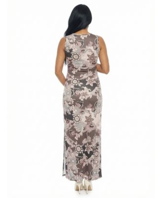 Women's and Plus Size Maternity Sleeveless Maxi Dress