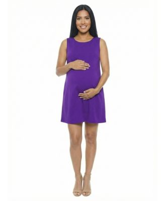Women's and Plus Size Maternity Round Neck Dress