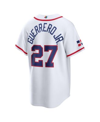 Men's Vladimir Guerrero Jr. White Dominican Republic Baseball 2026 World Baseball Classic Stadium Jersey