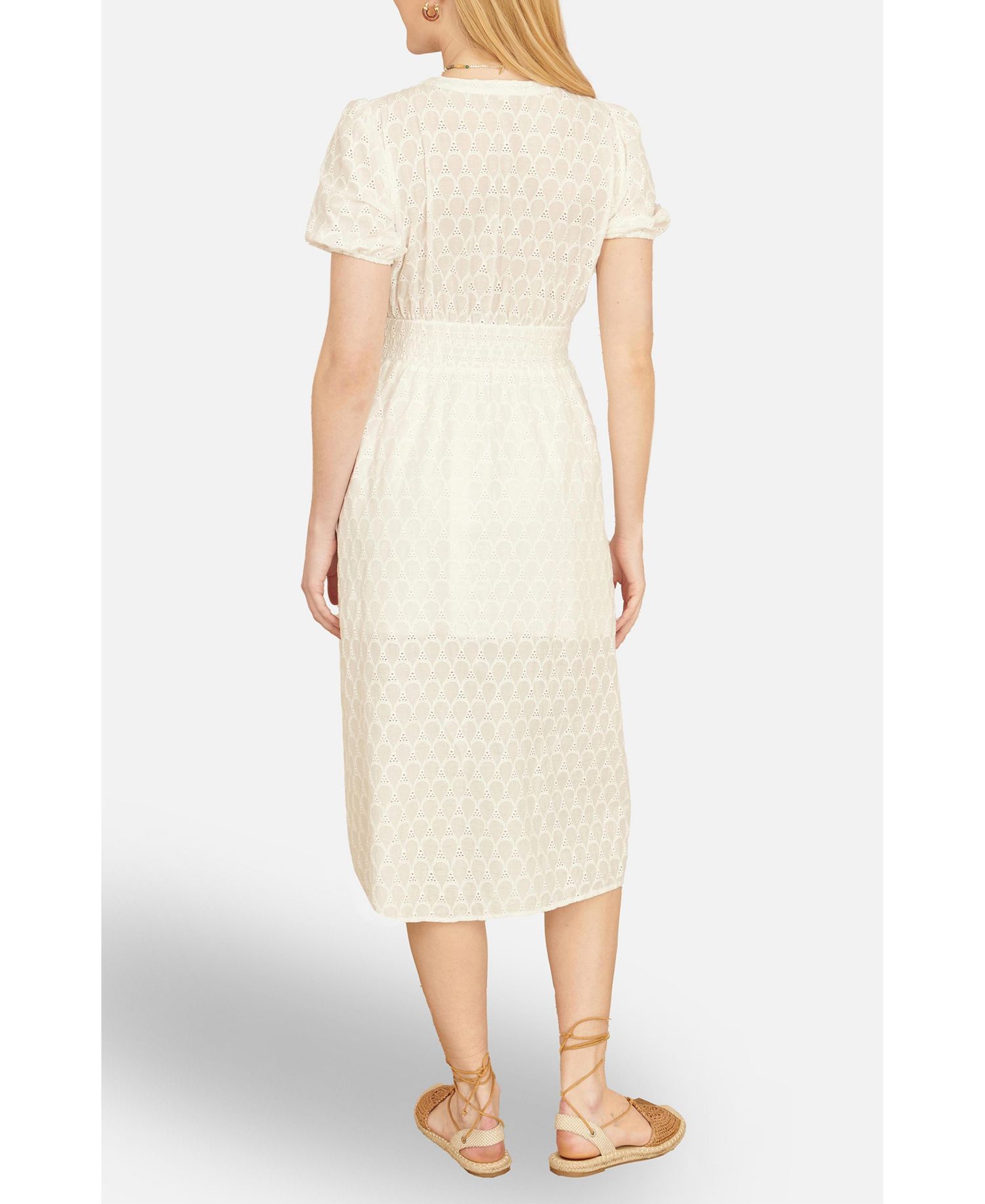 Women's Broderie Anglaise Midi Dress