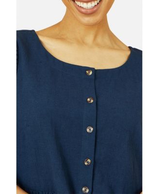 Women's Broderie Anglaise Puff Sleeve Dress