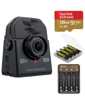 Zoom Q2n-4K Handy Video Recorder, Bundle with Extreme PRO 128GB