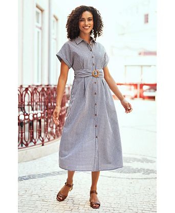 women's dresses 1950s Grace Dress quarter length sleeves allow for cheeky pin 50s Style Dresses - Macy's