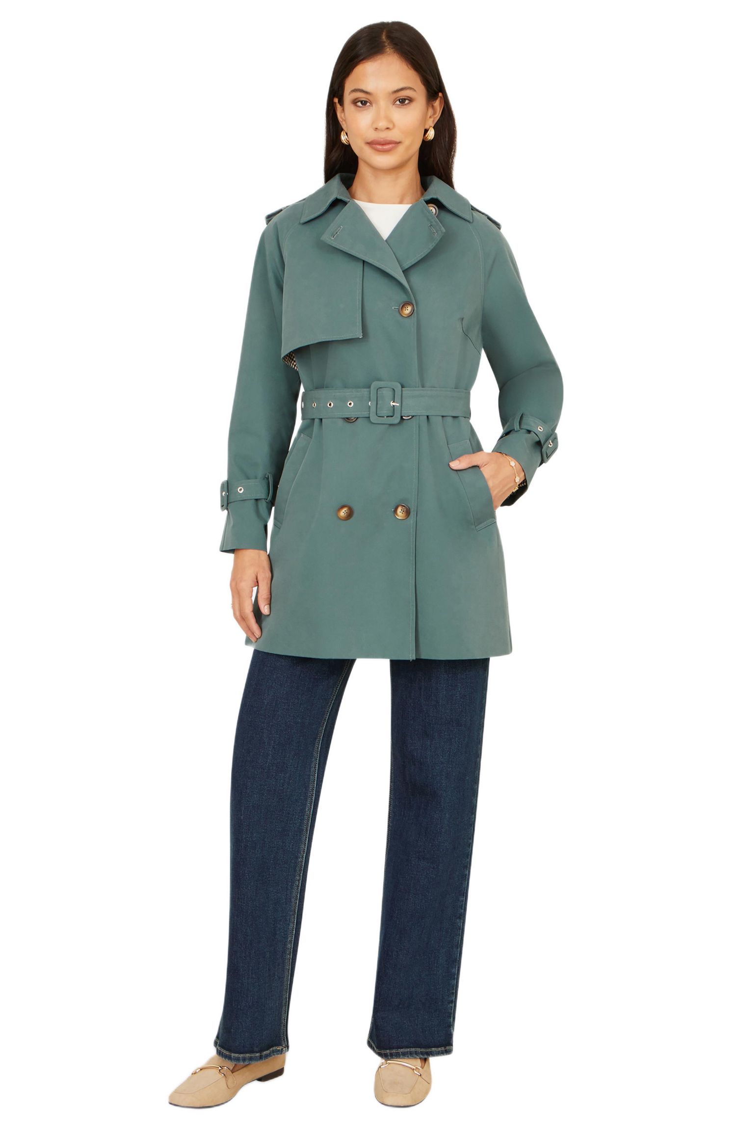 Women's Belted Trench Coat
