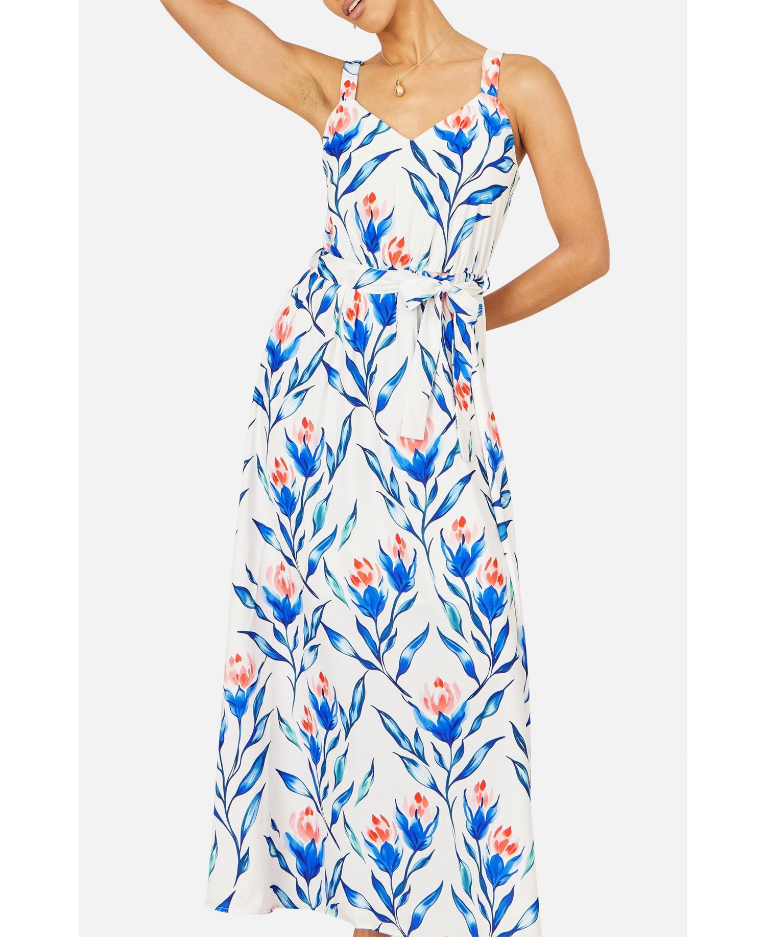 Women's Floral Print Maxi Sun Dress