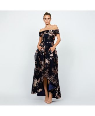 Women's Jessie Off Shoulder Mesh Ball Gown