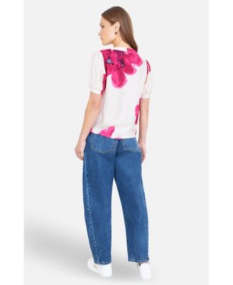 Women's Watercolour Viscose Floral Top