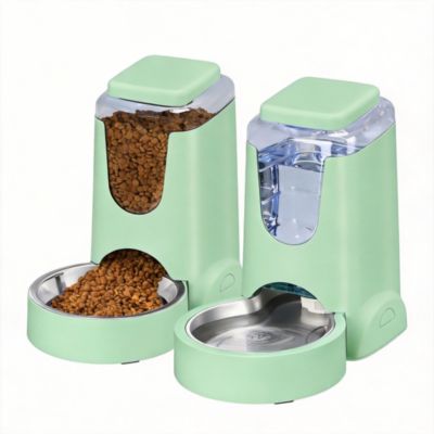 Automatic Pet Feeder & Water Dispenser for Small Medium Dogs Cats