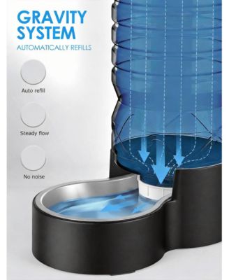 Easy Clean Wide-Mouth Dog Water Dispenser with Removable Bowl