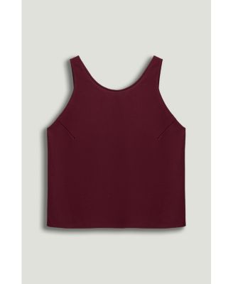 Women's Minimalist Sleeveless Crepe Top