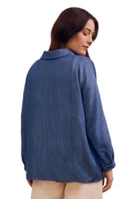 Women's Drapey Pop Over Blouse