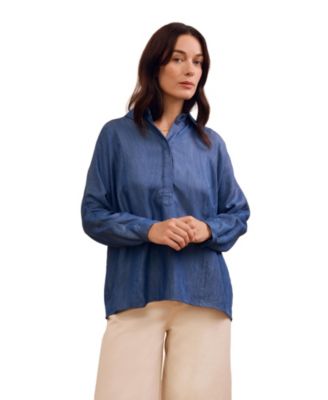 Women's Drapey Pop Over Blouse
