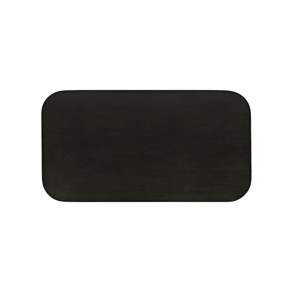 Jofran Mid-Century Modern Floating Sculpture Layered Coffee Table with Caster Wheels