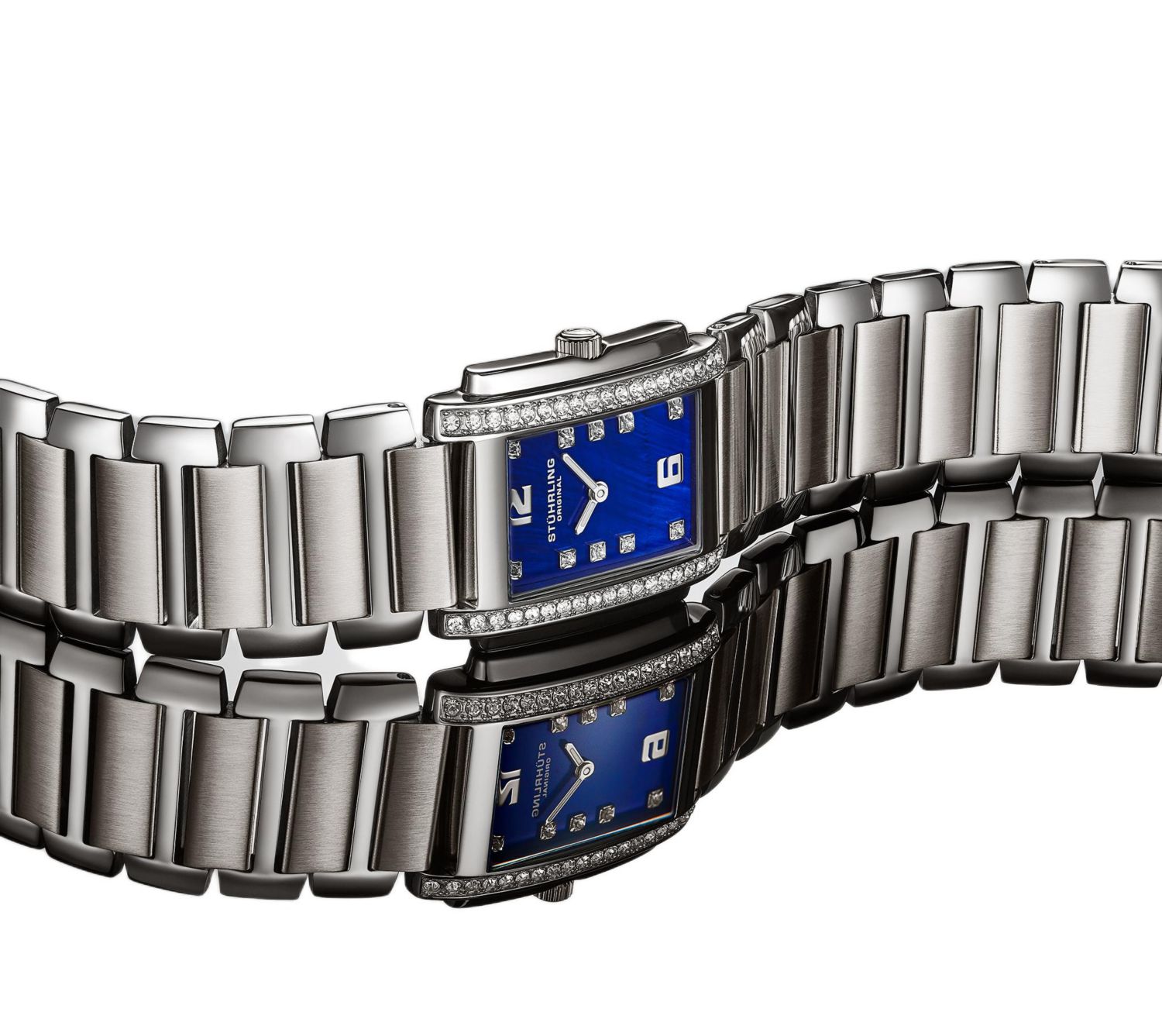 Women s 4089.2 Serafine Rectangular Quartz Watch, Mother-of-Pearl Dial & Swarovski Crystal Bezel