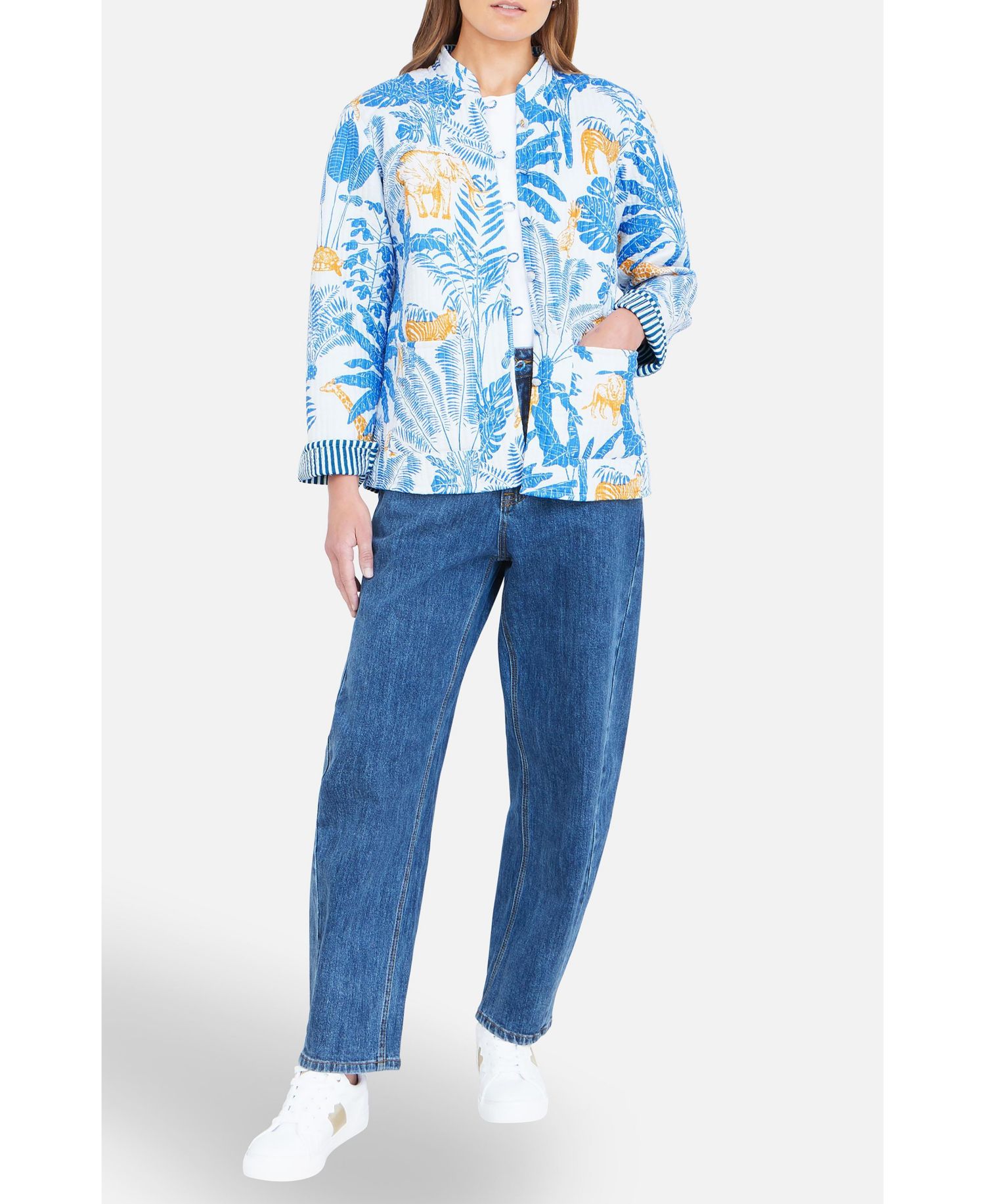 Women's Jungle Reversible Cotton Quilted Jacket
