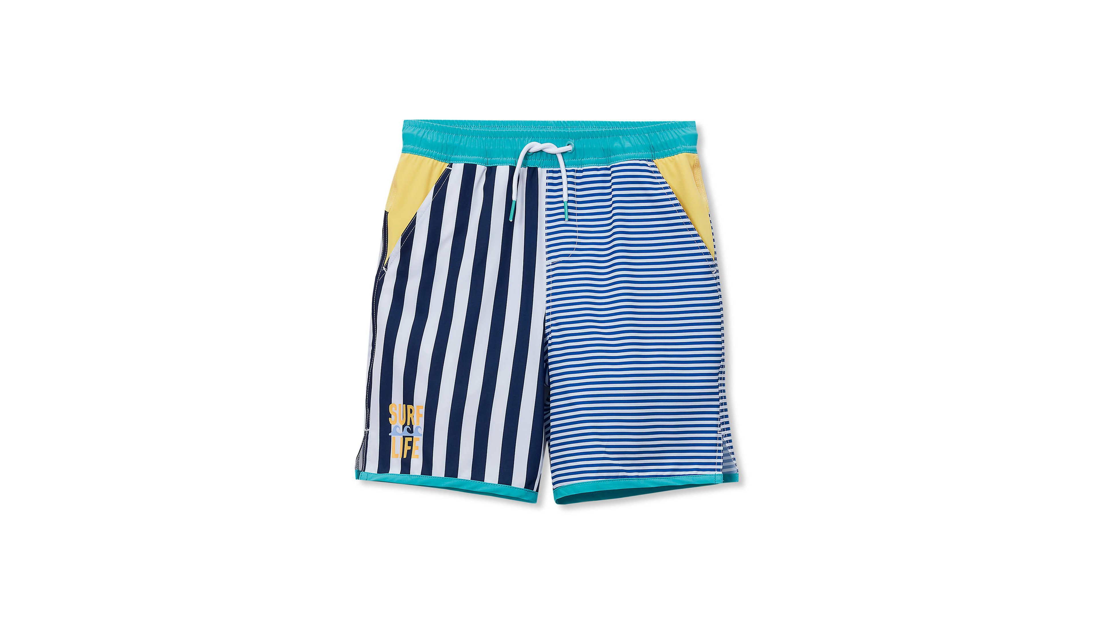 Lands' End Boys Chlorine Resistant Stretch Hydroliner Sport Swim Trunks