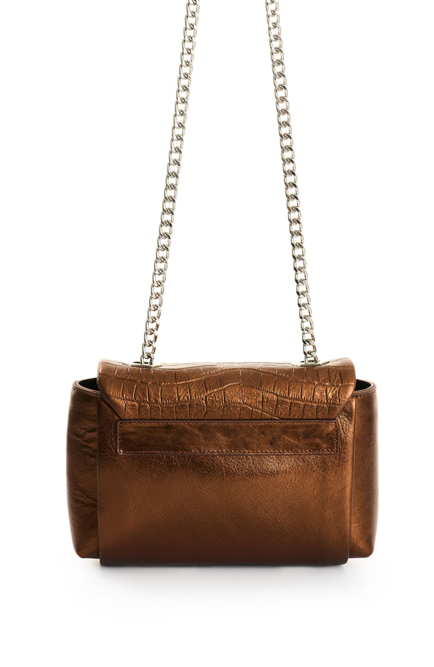 Женская сумка Velez Mini Lili Leather Crossbody, цвет: Бронзовый — фото 3