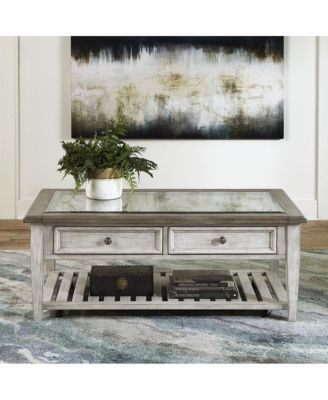 Rectangular Ceiling Tile Cocktail Table