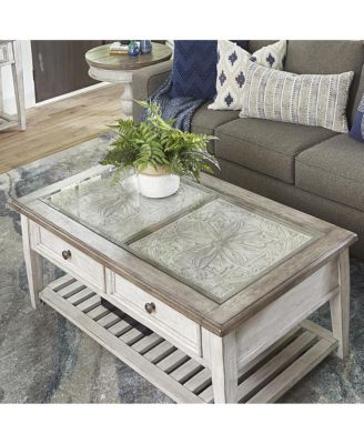 Rectangular Ceiling Tile Cocktail Table