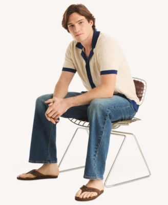 Men's Short-Sleeve Polo Sweater