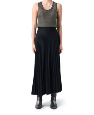 Women's Pleated Knit Skirt