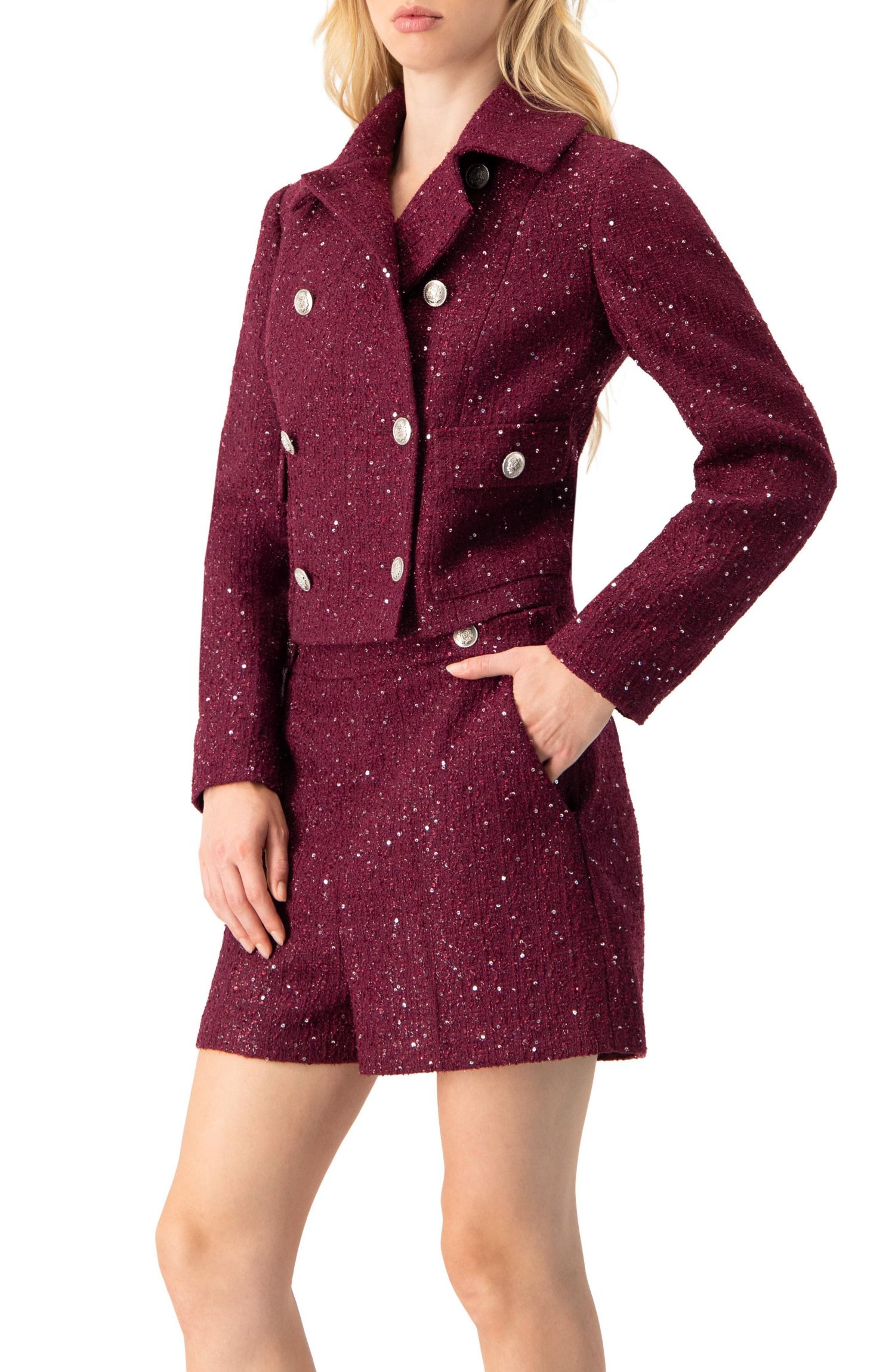 Women's Double-Breasted Short Jacket