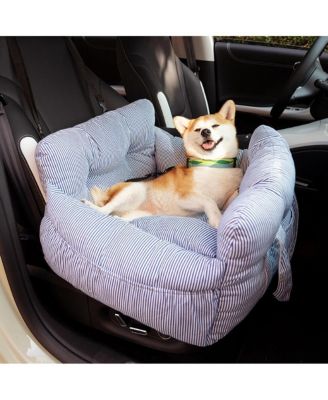 Portable Leisure Outing Dog Car Single-Seat Bed, Stripe