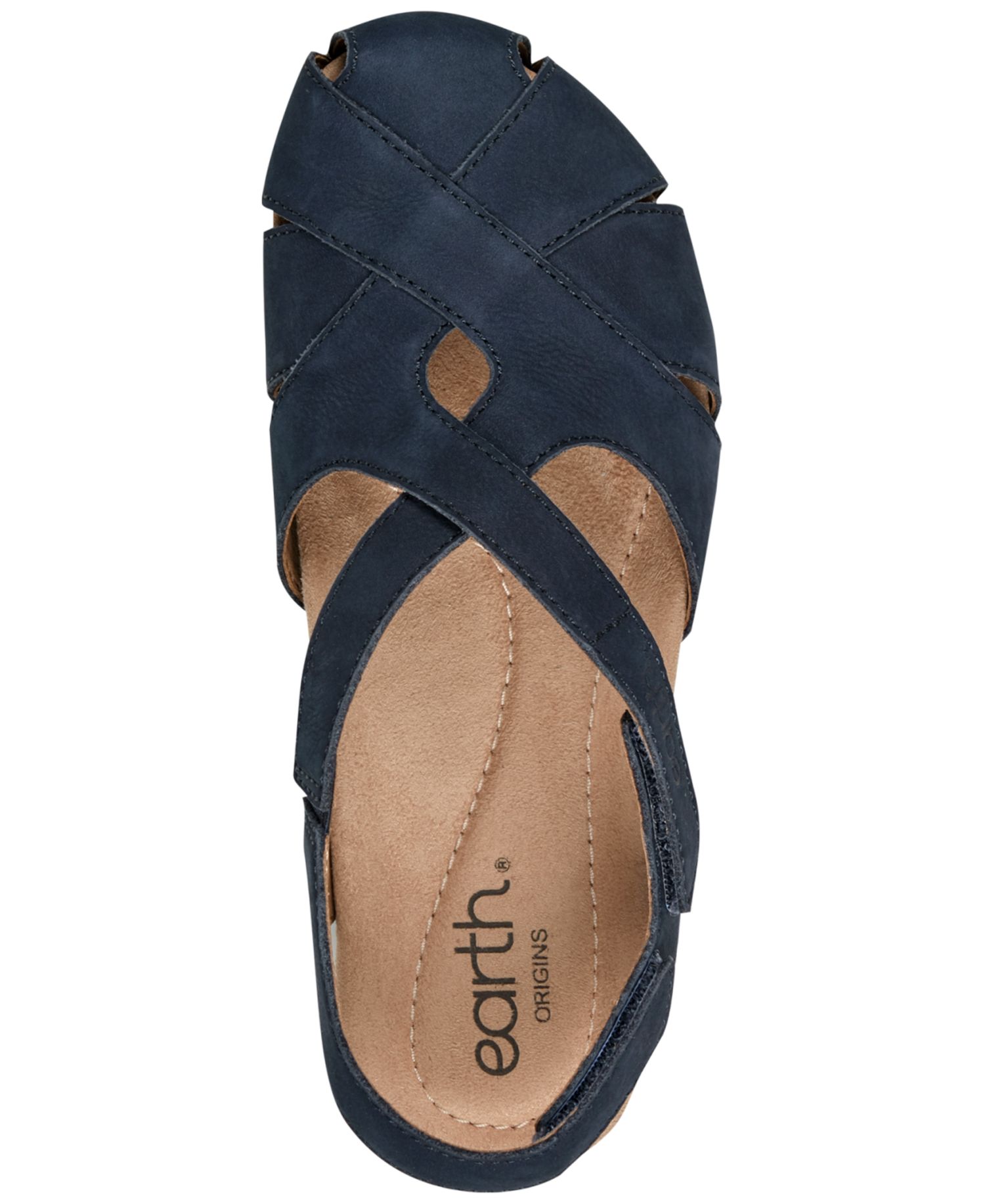 Women's Brentia Leather Criss-Cross Flat Sandals