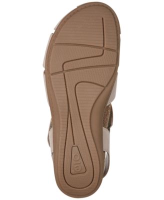 Women's Brentia Leather Criss-Cross Flat Sandals