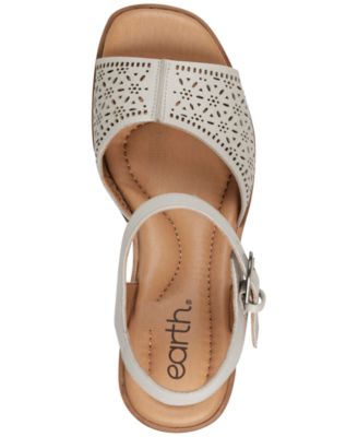 Women's Quinty Leather Platform Block Heel Dress Sandals