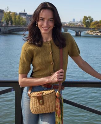 Duronia Small Rattan Basket Bag